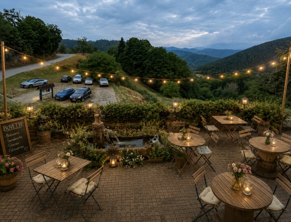 Café en terrasse extérieure